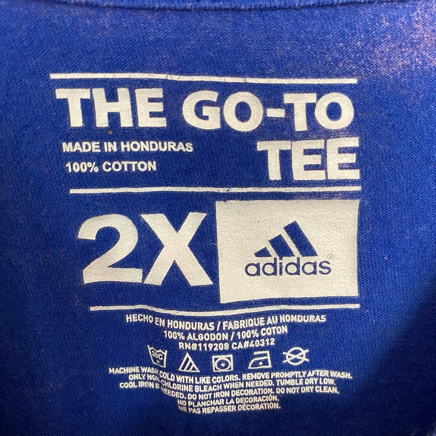 Upcycled Adidas New York Knicks Distressed T-Shirt, Size 2X