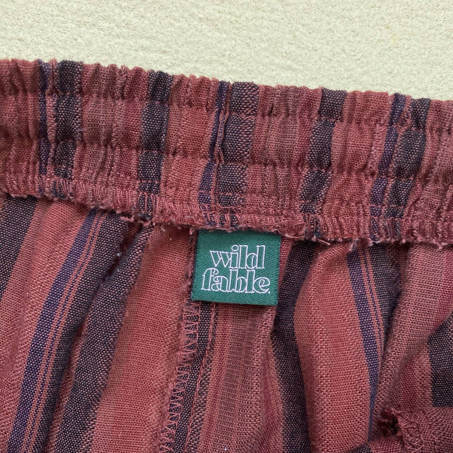 Secondhand Wild Fable Crop Striped Wide Leg Pants, Size XS