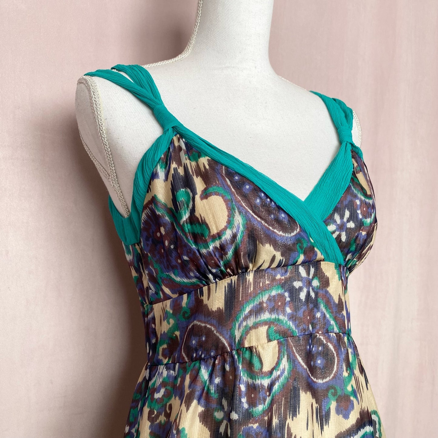 Vintage Twelfth Street By Cynthia Vincent Silk Dress, Size Small