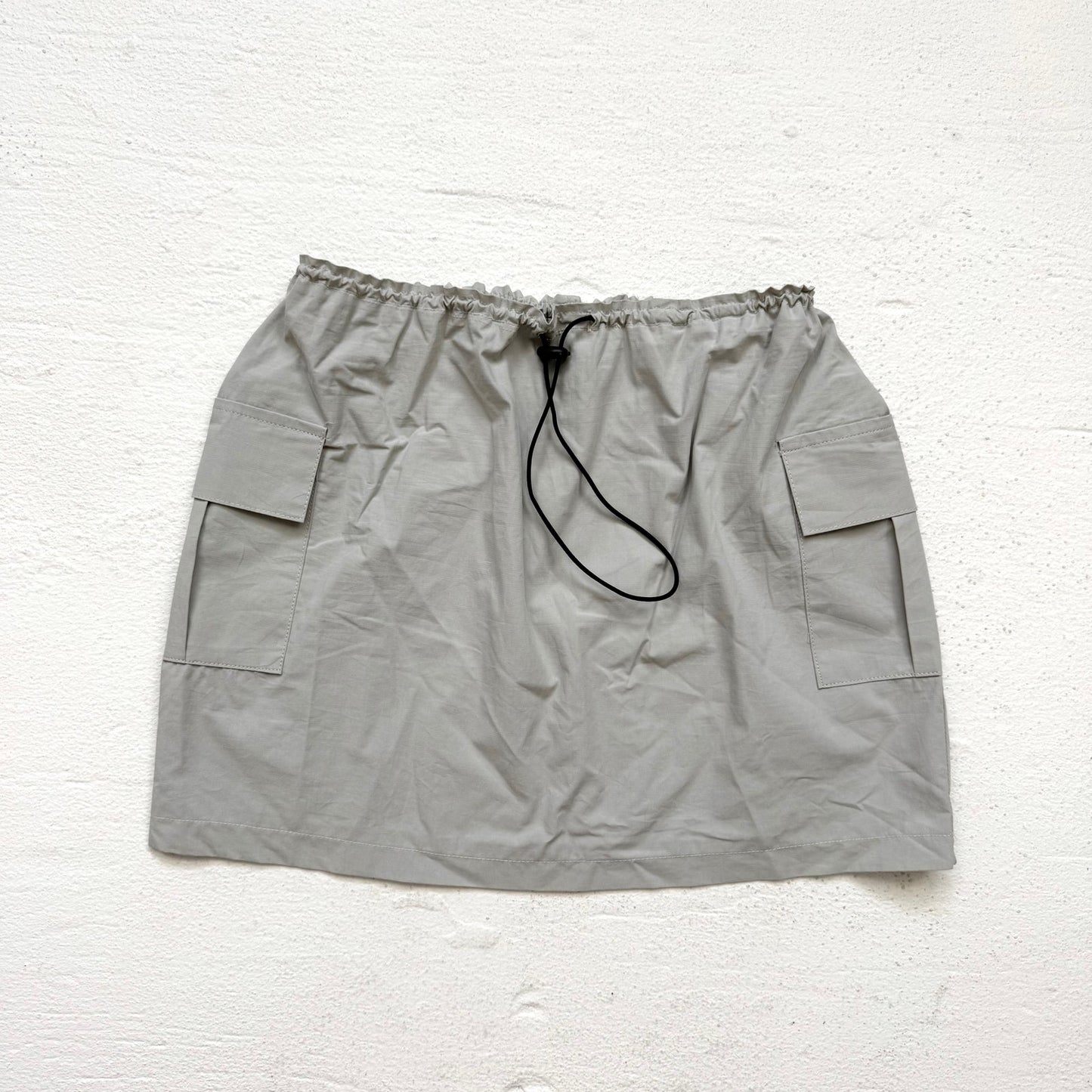 Secondhand Pretty Garbage Gray Cargo Mini Skirt Size Small Adjustable Waist