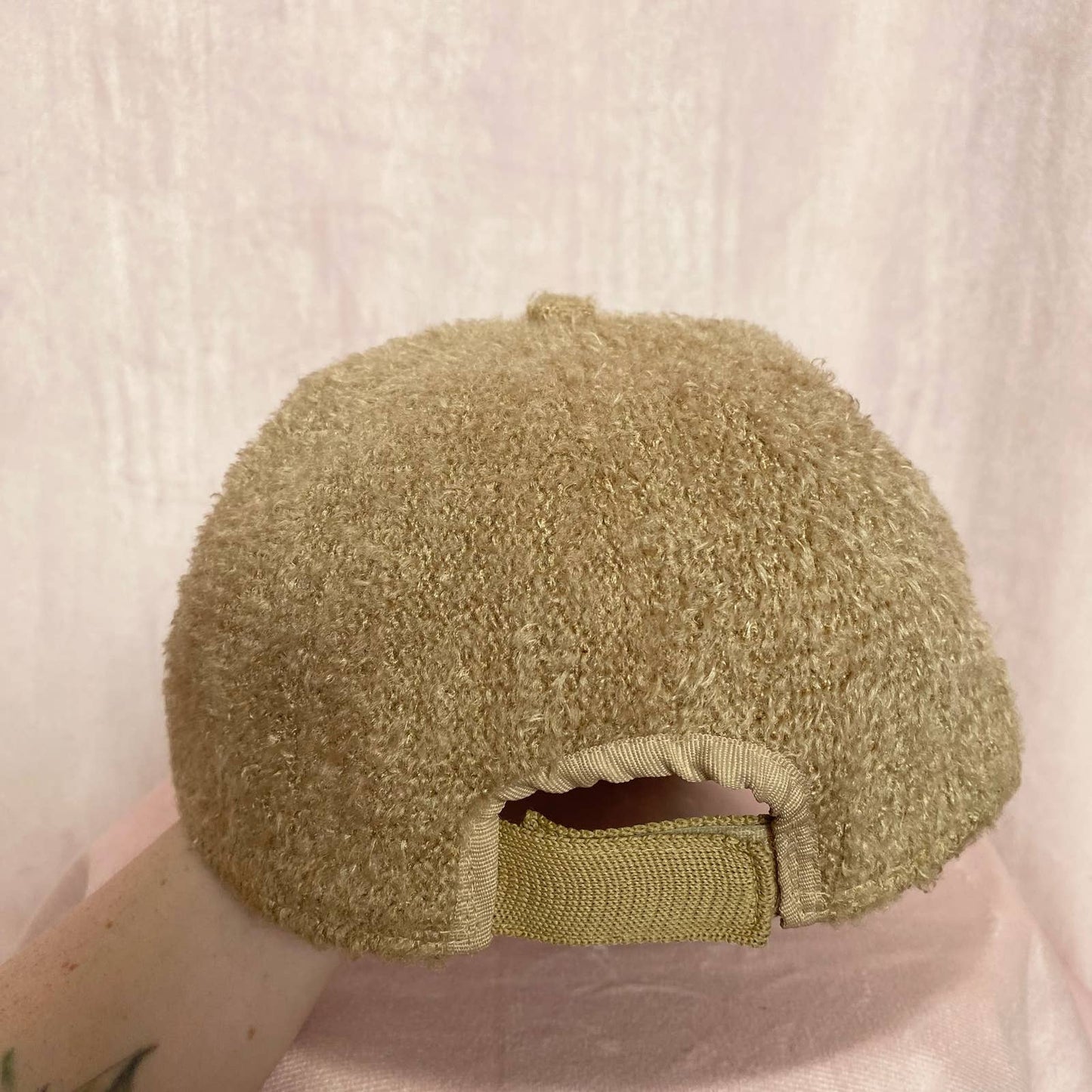 Secondhand Tan Sherpa Fuzzy Baseball Cap Hat
