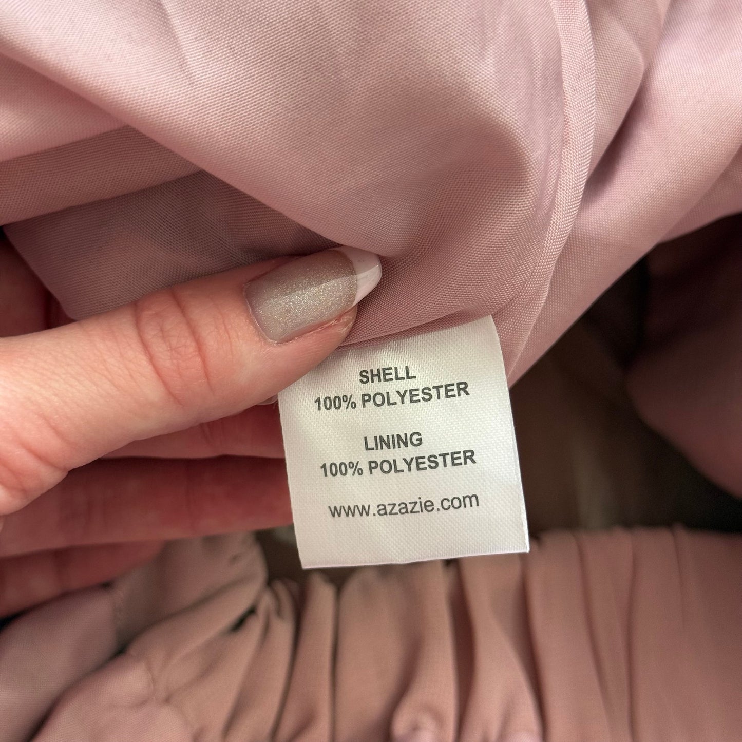 Secondhand Azazie Burnt Pink Tulle Skirt, Size XS