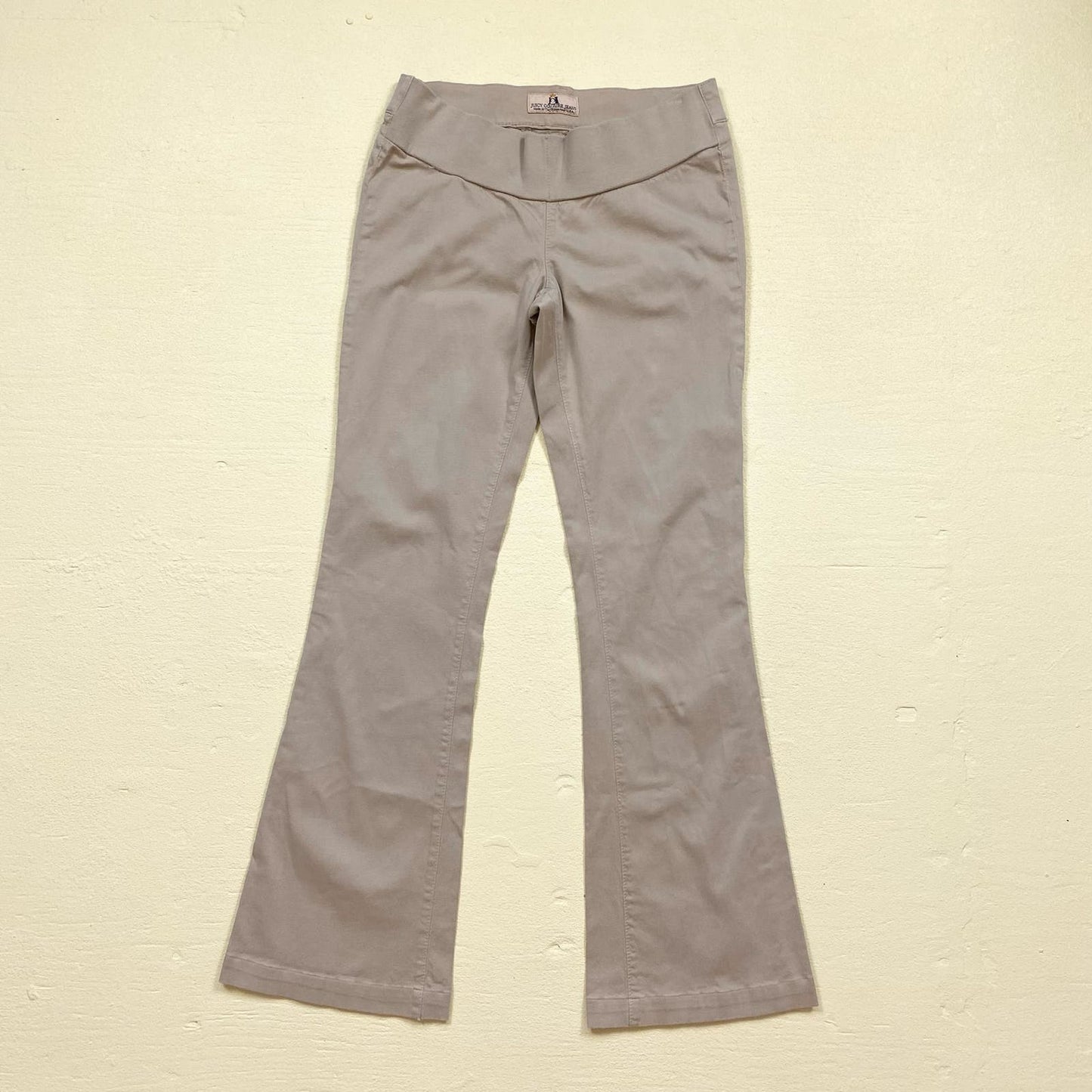 Vintage Juicy Couture Tan Flare Low Rise Stretch Denim Jeans, Size 27
