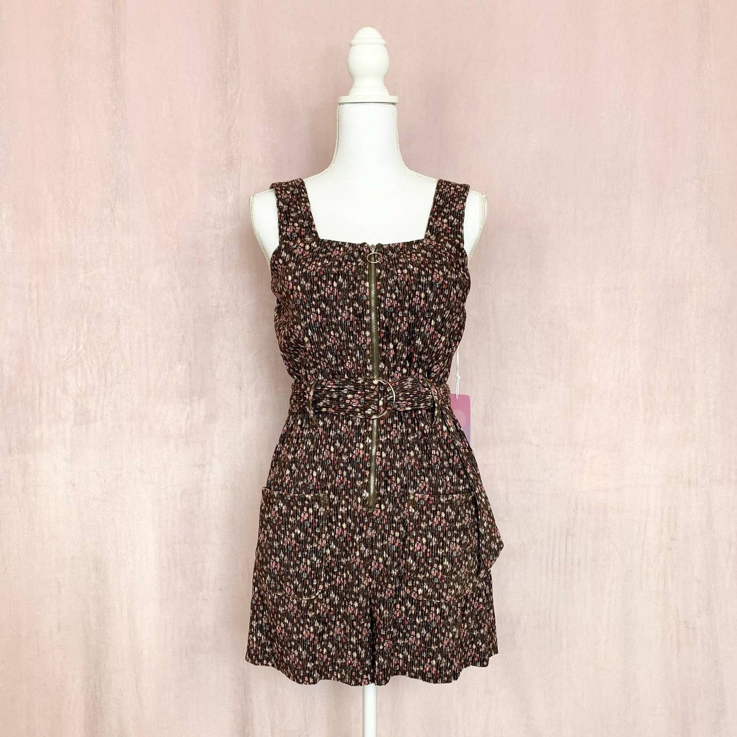 Preowned Azura Floral Print Soft Romper, Size Small