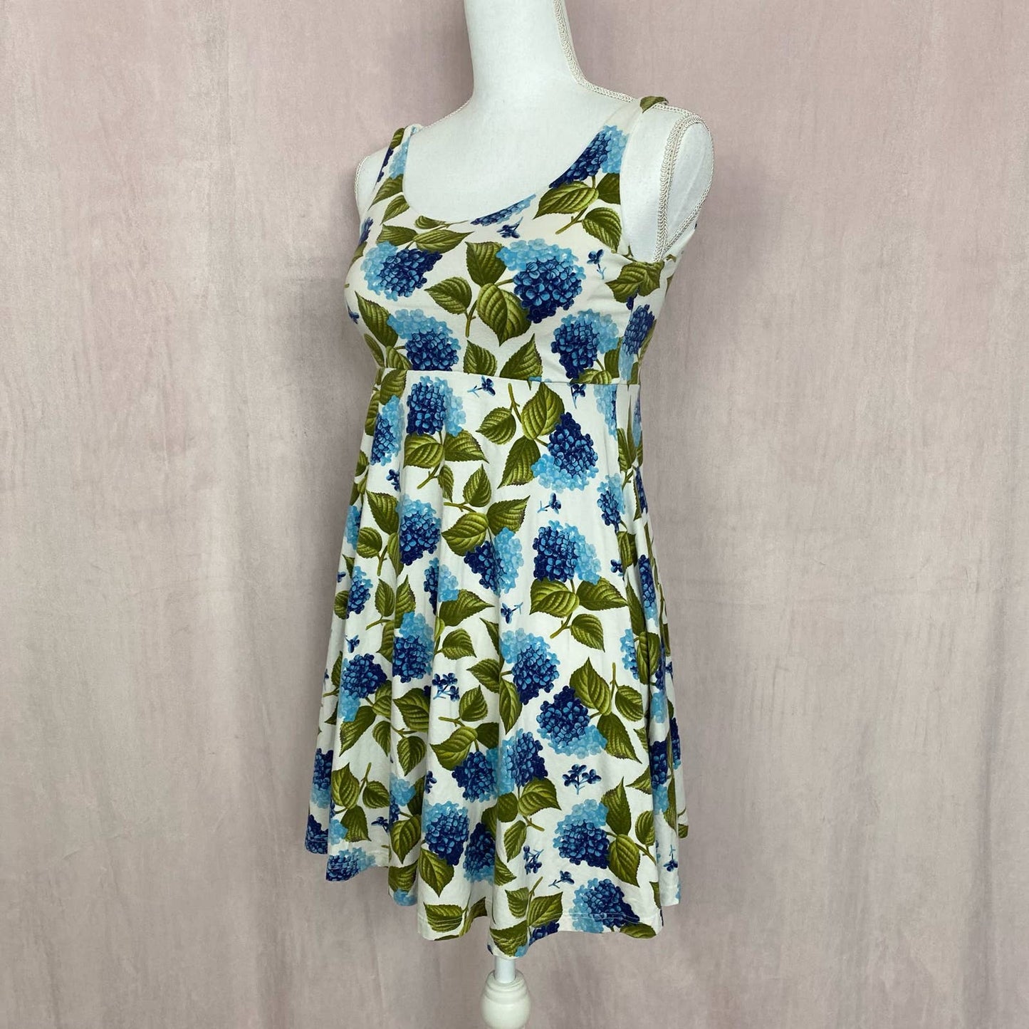 Reworked UNIQLO Floral Fit & Flare Mini Dress, Size Small