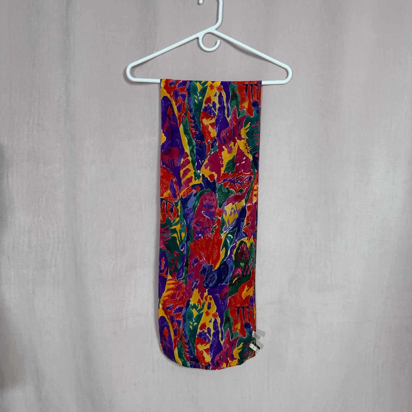Vintage New York Studio Abstract Silk Scarf