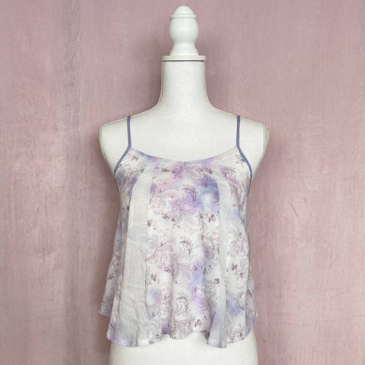 Reworked Flying Tomato Tie Dye Paisley Flowy Crop Tank, Size Small