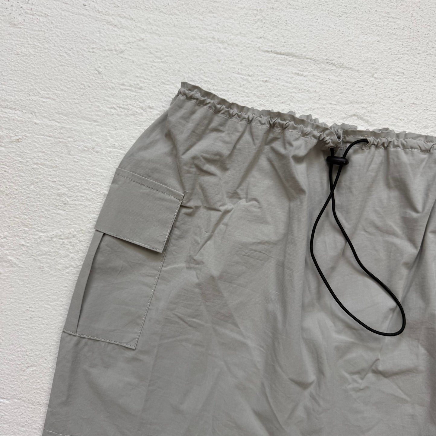 Secondhand Pretty Garbage Gray Cargo Mini Skirt Size Small Adjustable Waist