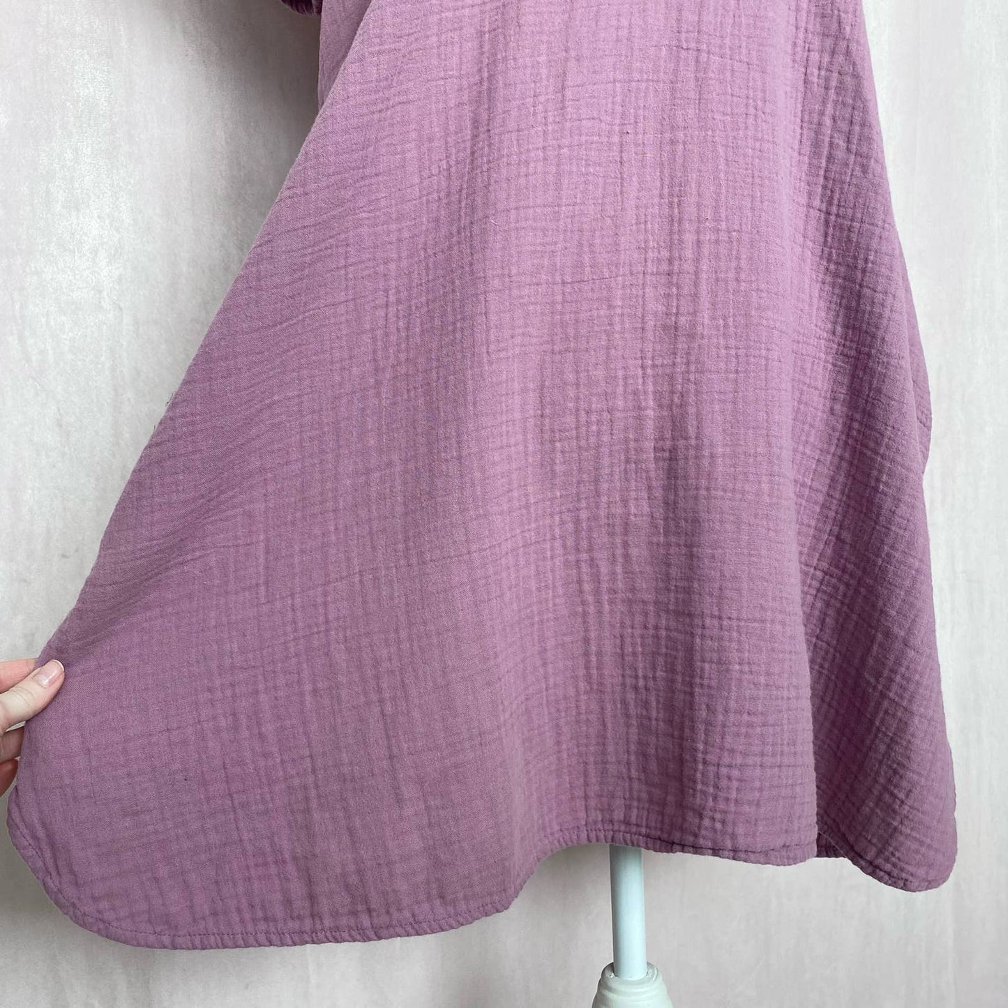 Secondhand Universal Thread Cotton Gauze Short Sleeve Dress, Size Medium