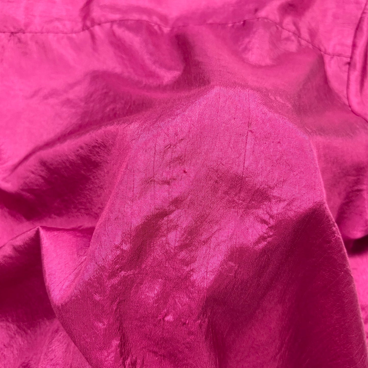 Upcycled Vintage 80s Fashion Attitudes Pink Button Up Blouse, Size 14