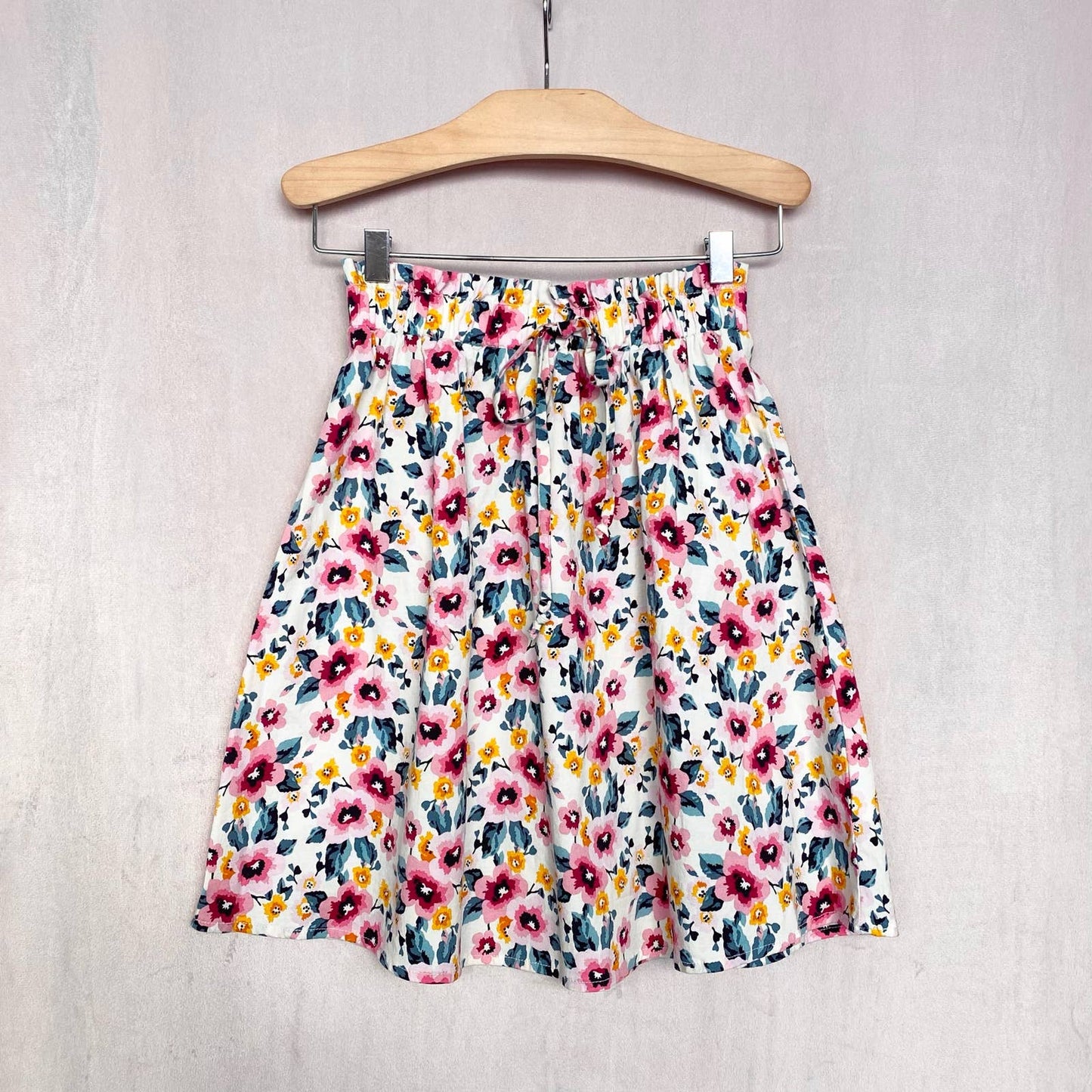 Secondhand City Vibe Floral A-Line Mini Skirt, Size XS