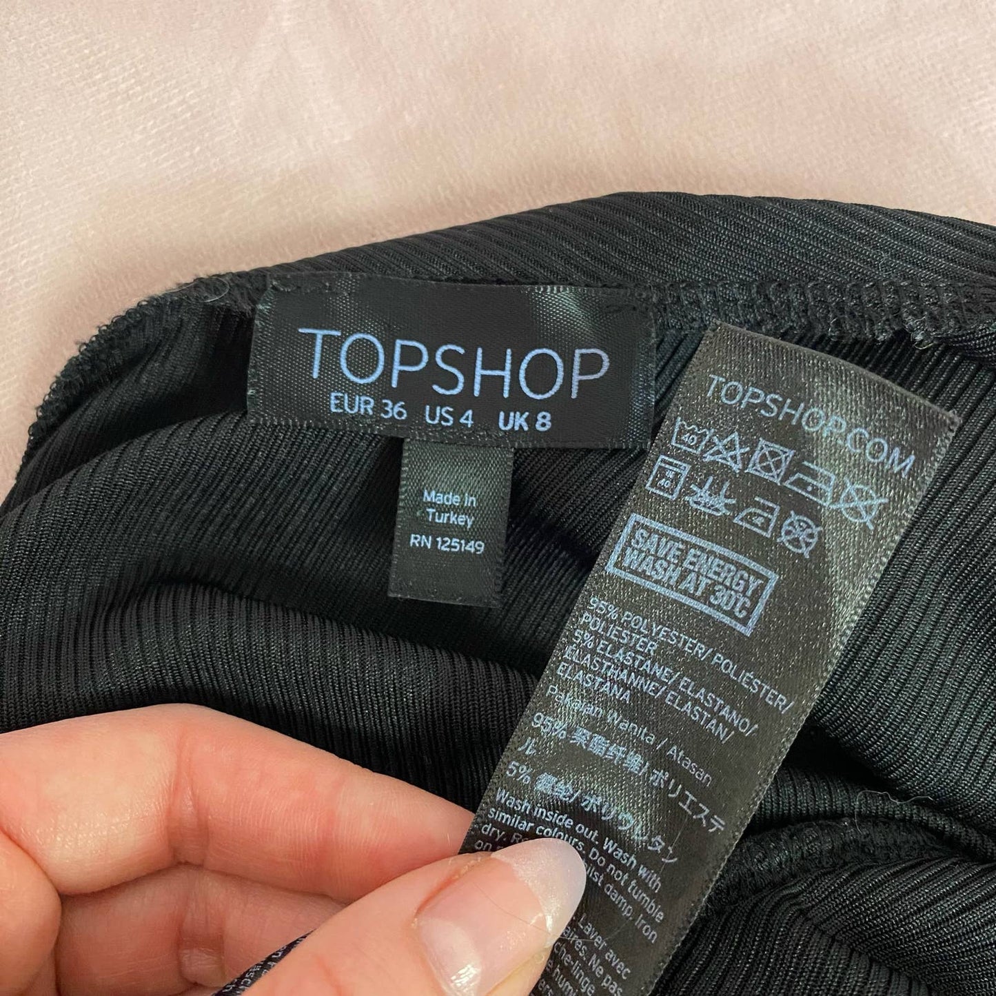 Secondhand Topshop Long Sleeve Wrap Front Bodysuit, Size 4