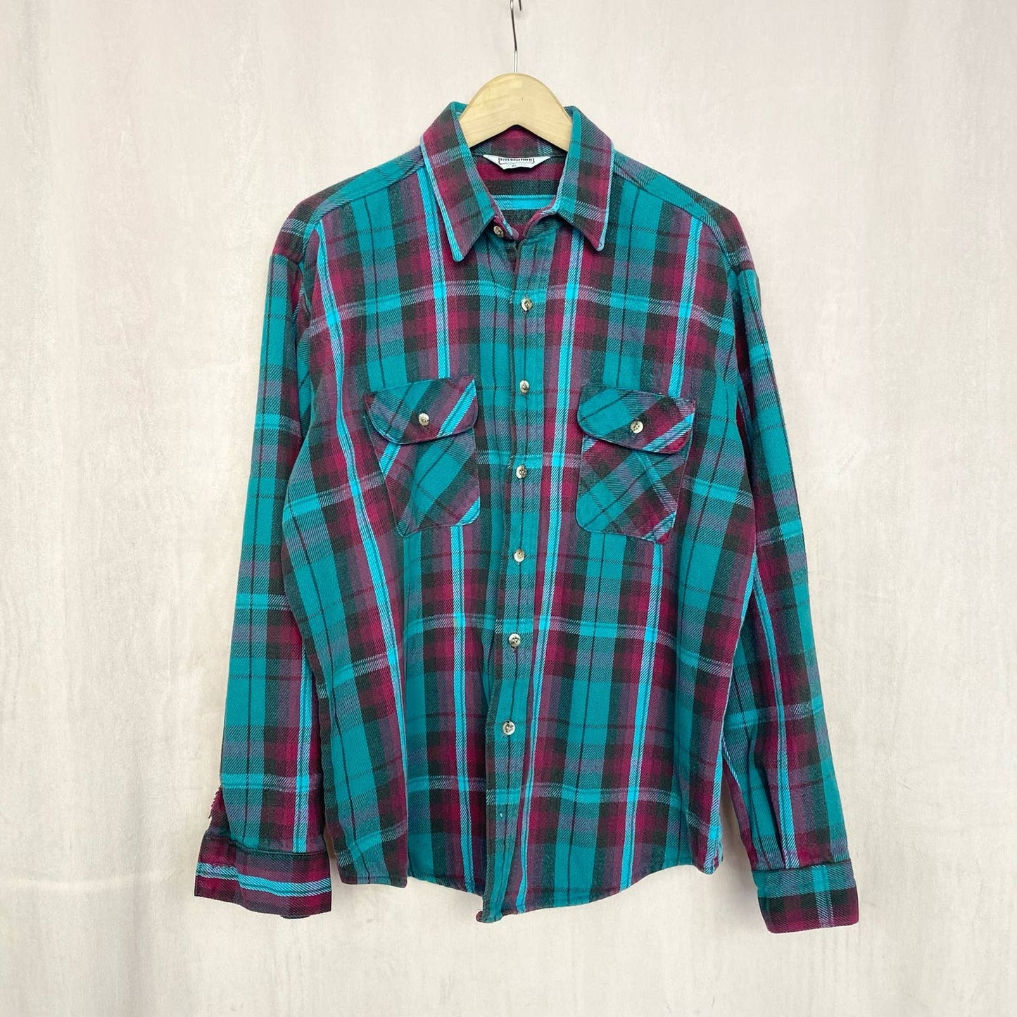 Vintage Five Brother Cotton Flannel, Size XL