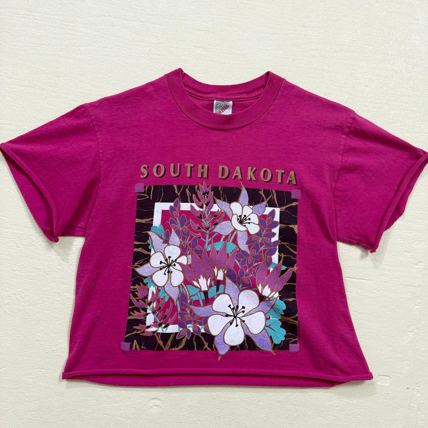 Upcycled Vintage South Dakota Graphic Tee, Size Medium