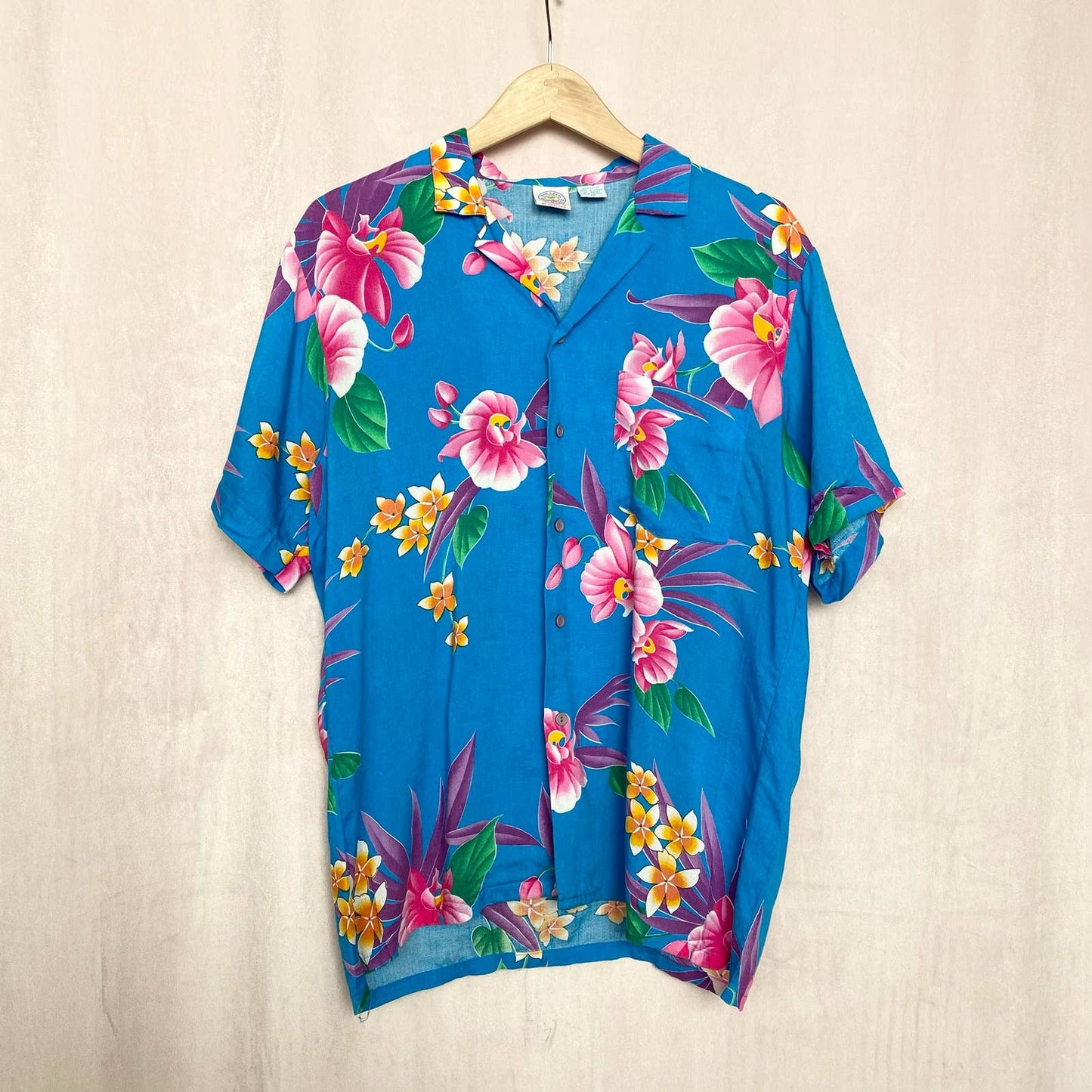 Vintage Mervyn’s Paradise Beach Club Hawaiian Shirt, Size Medium