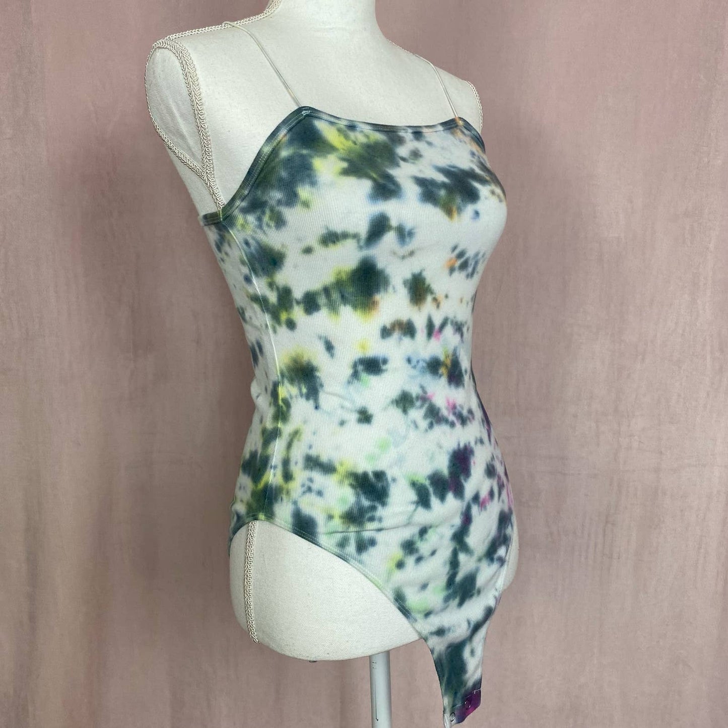 Reworked Wild Fable Tie Dye Bodysuit, Size Small
