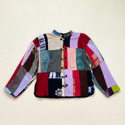 Vintage Kosi Bali Patchwork Quilted Jacket, Size Medium