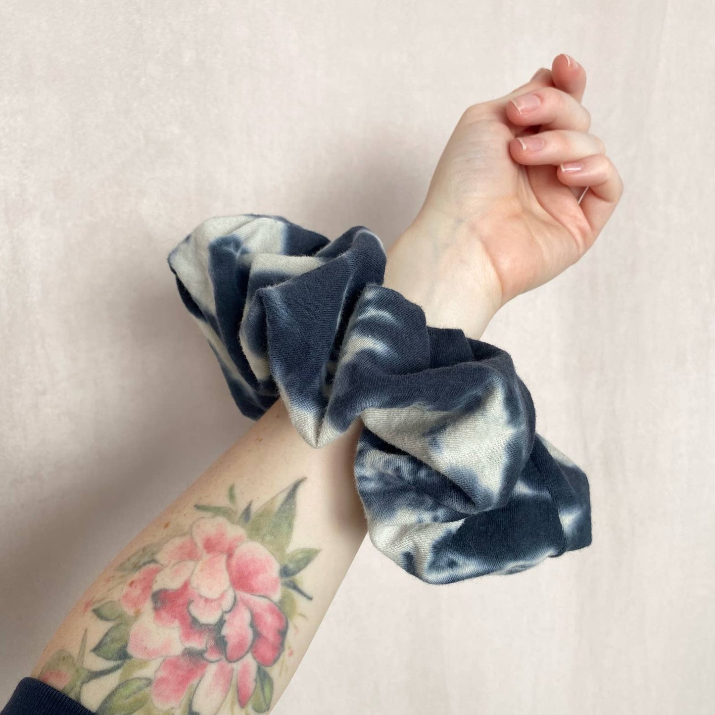 Scrap Fabric Tie Dye Jumbo Scrunchie