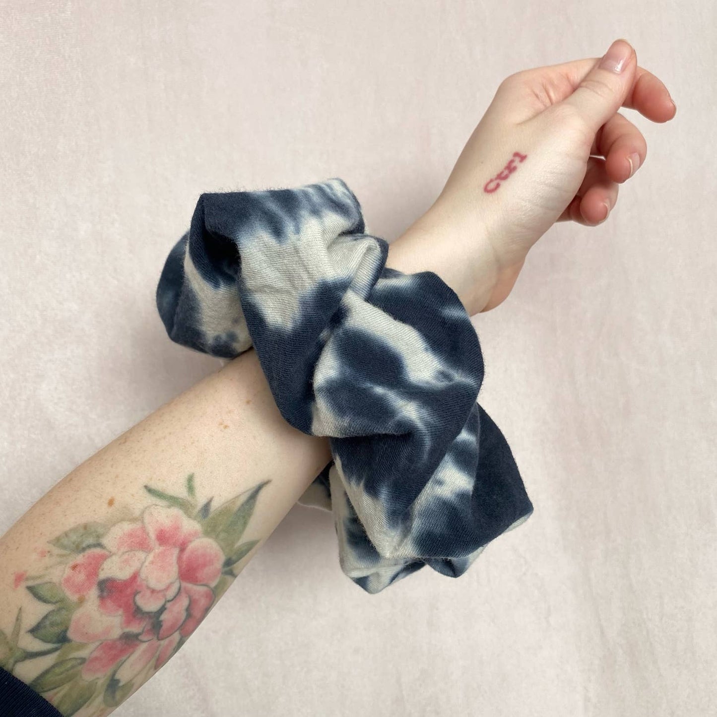 Scrap Fabric Tie Dye Jumbo Scrunchie