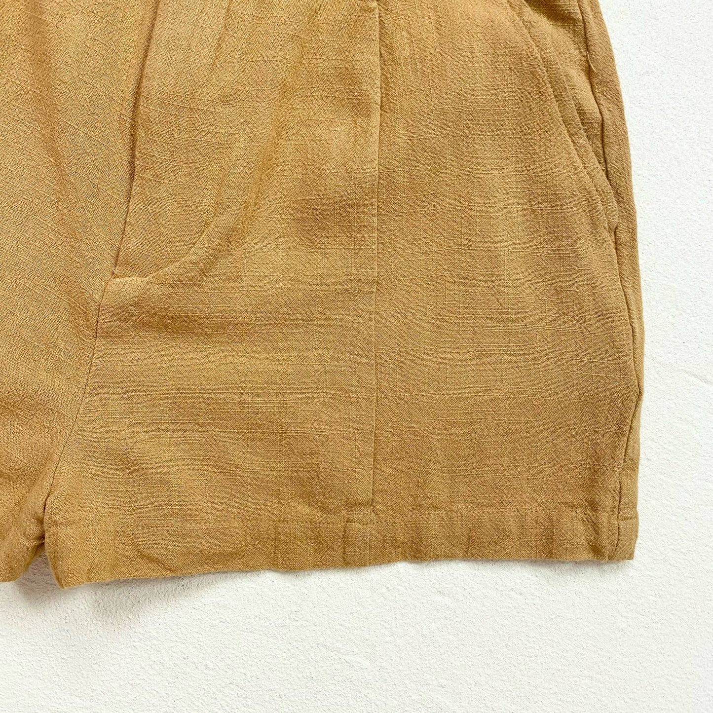 Secondhand Walter Baker Mustard Yellow High Waisted Shorts, Size Medium