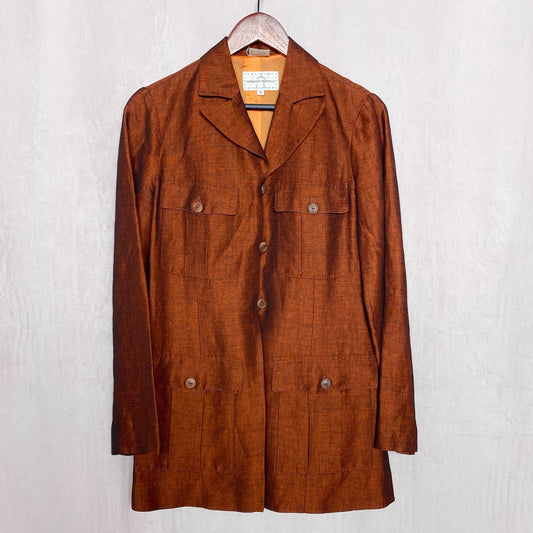 Vintage Armand Ventilo Linen Blend Blazer Jacket, Size Small