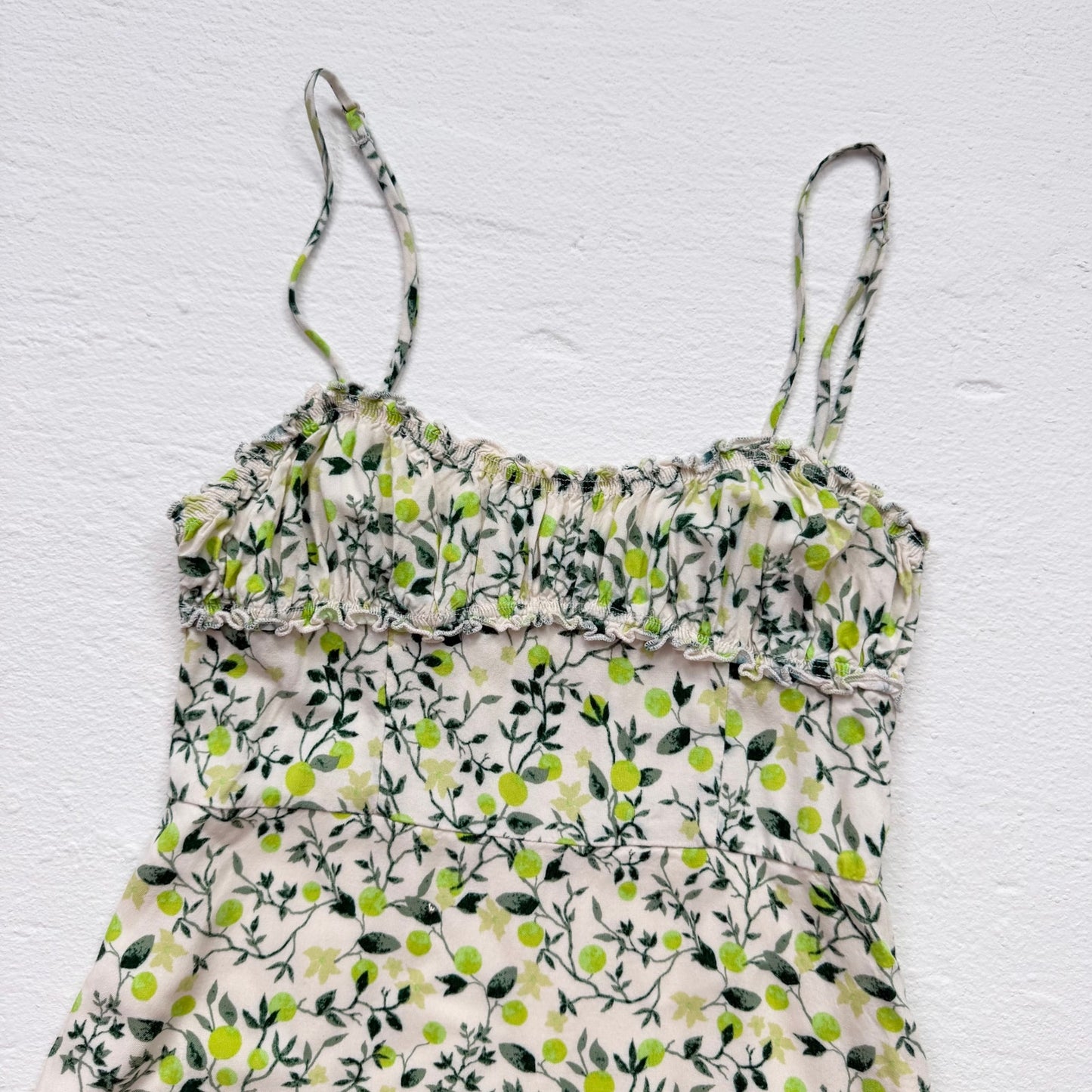 Secondhand Urban Outfitters Lime Print Micro Mini Dress, Size Small