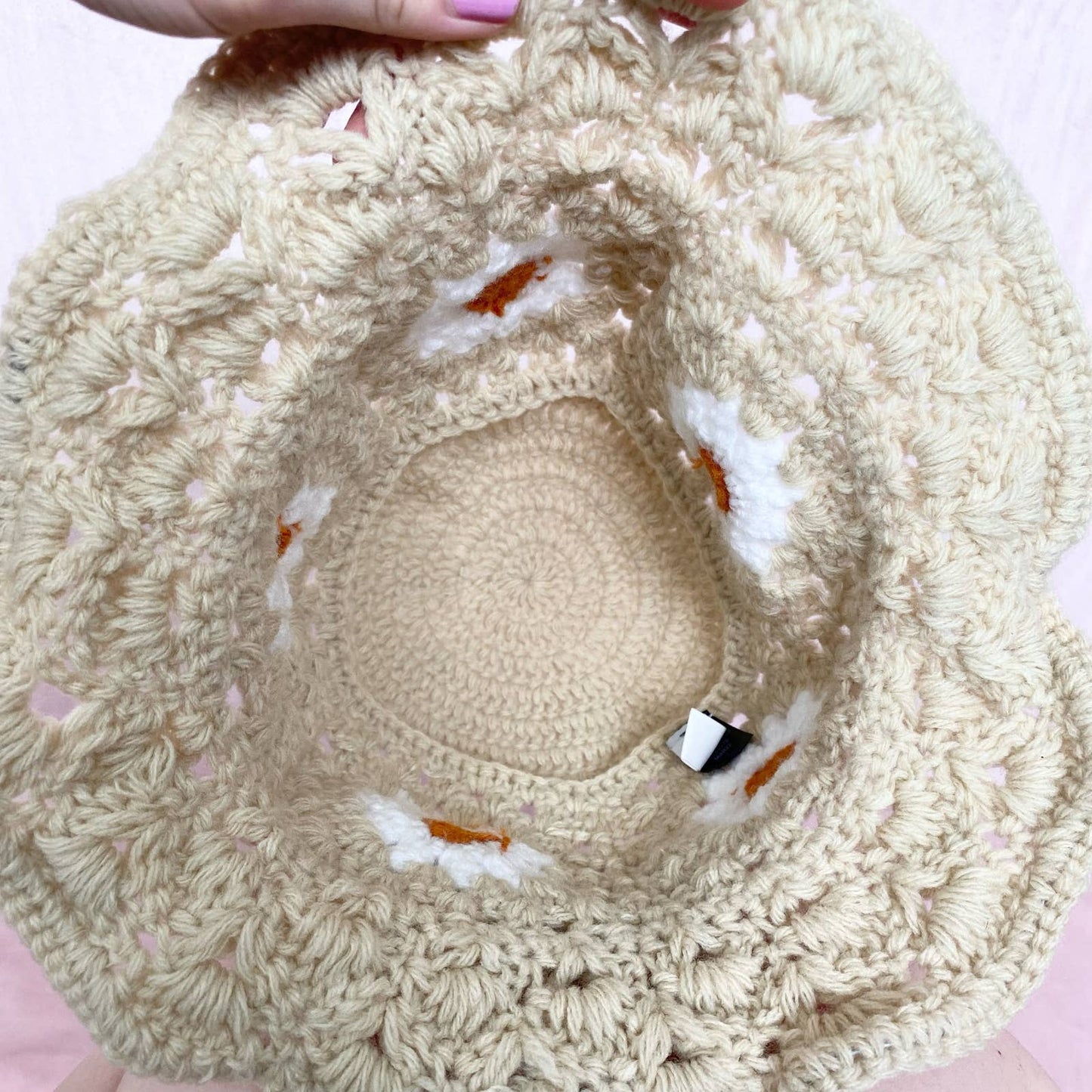 Secondhand BP Flower Crochet Knit Bucket Hat