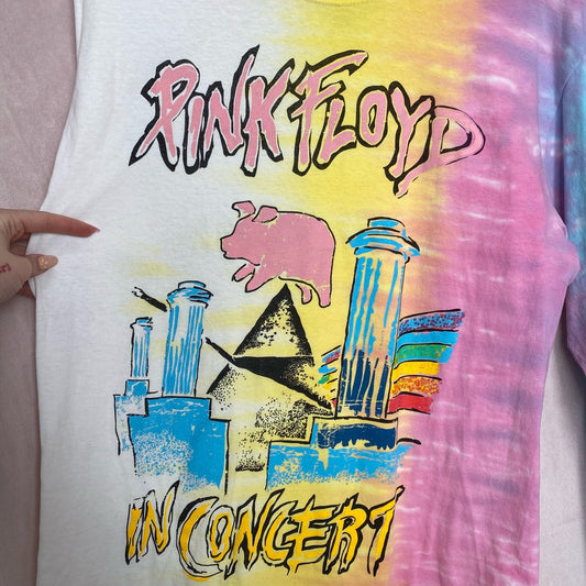 Secondhand Pink Floyd Tie Dye Long Sleeve Graphic T-Shirt, Size Medium