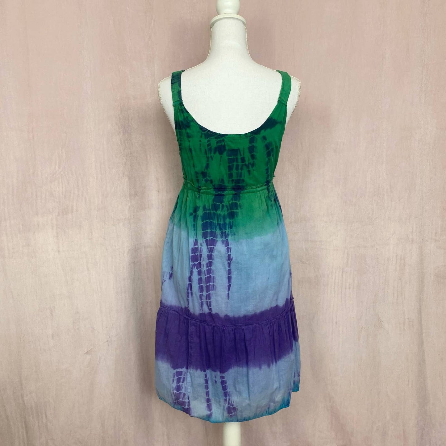 Upcycled Hannah Tie Dye A-Line Dress, Size Small