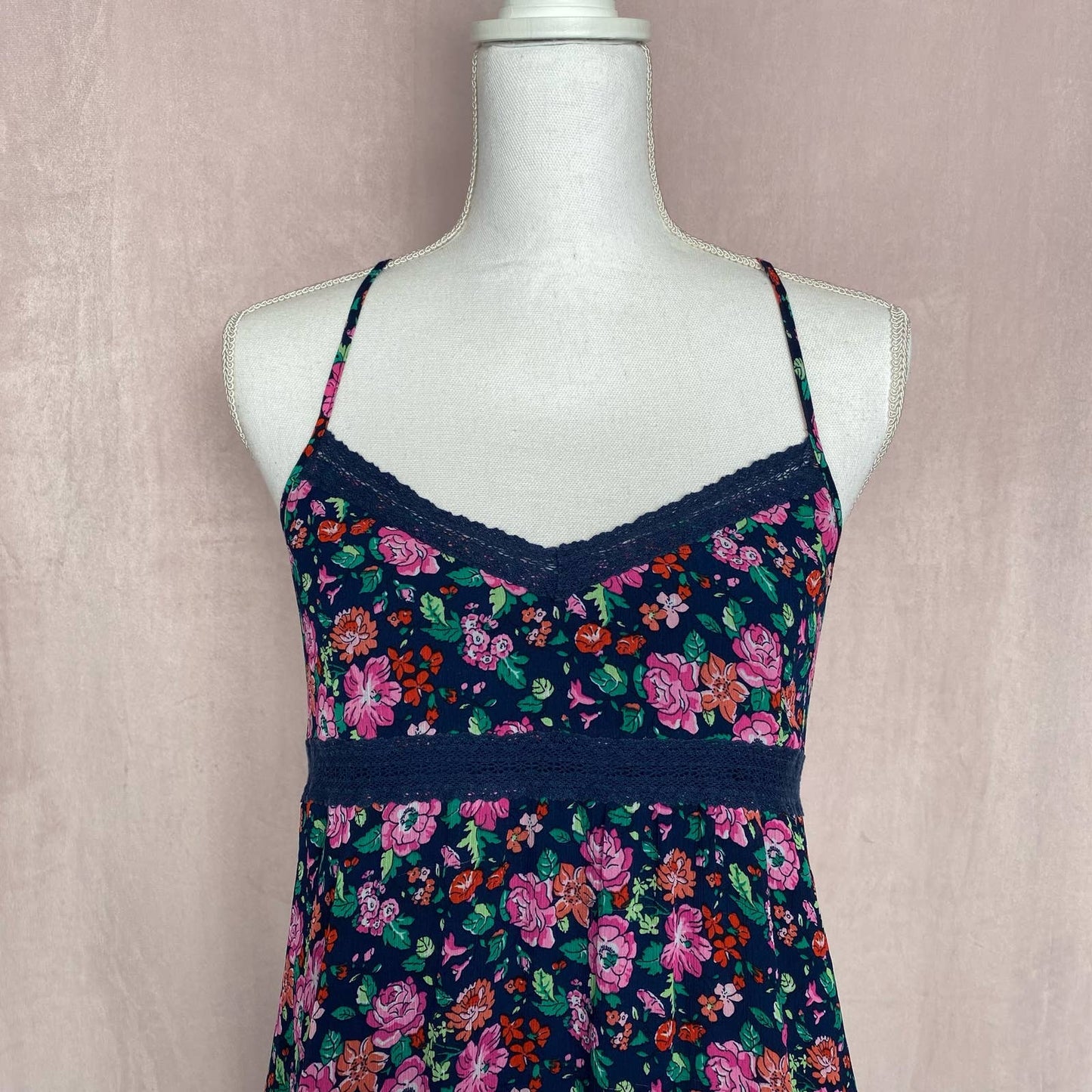Secondhand Abercrombie & Fitch Floral Lace Mini Dress, Size Medium