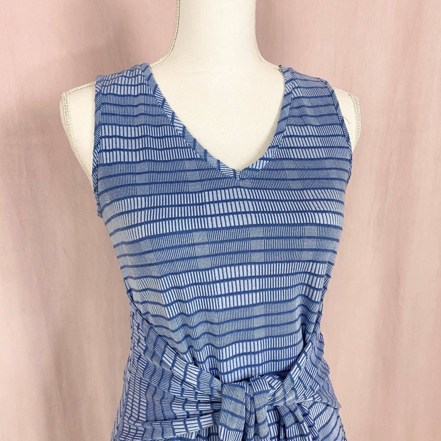 Secondhand H by Halston Front Tie Midi Dress, Size XXS