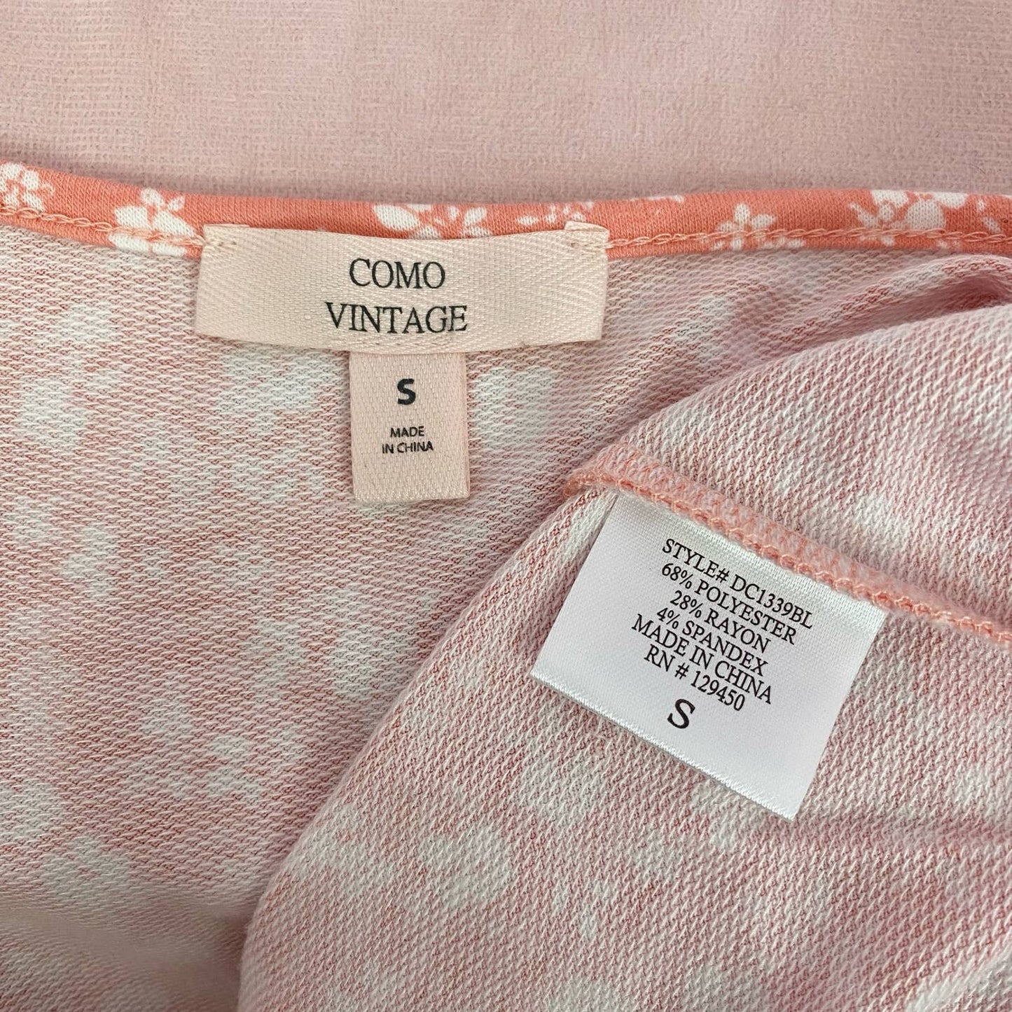 Secondhand Como Vintage Floral Tiered Mini Babydoll Dress, Size Small