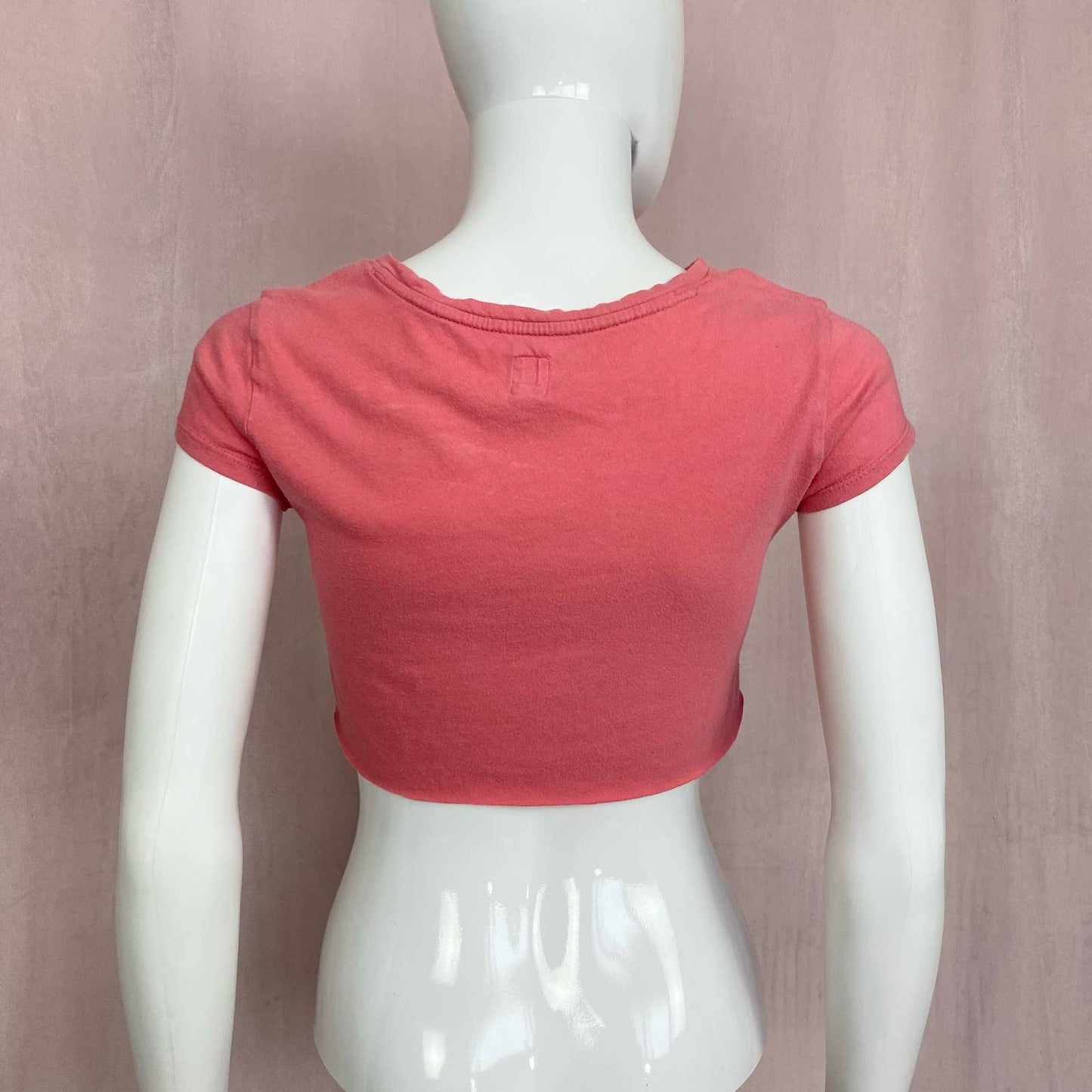 Reworked Gap Emoji Crop Baby Tee, Size XS