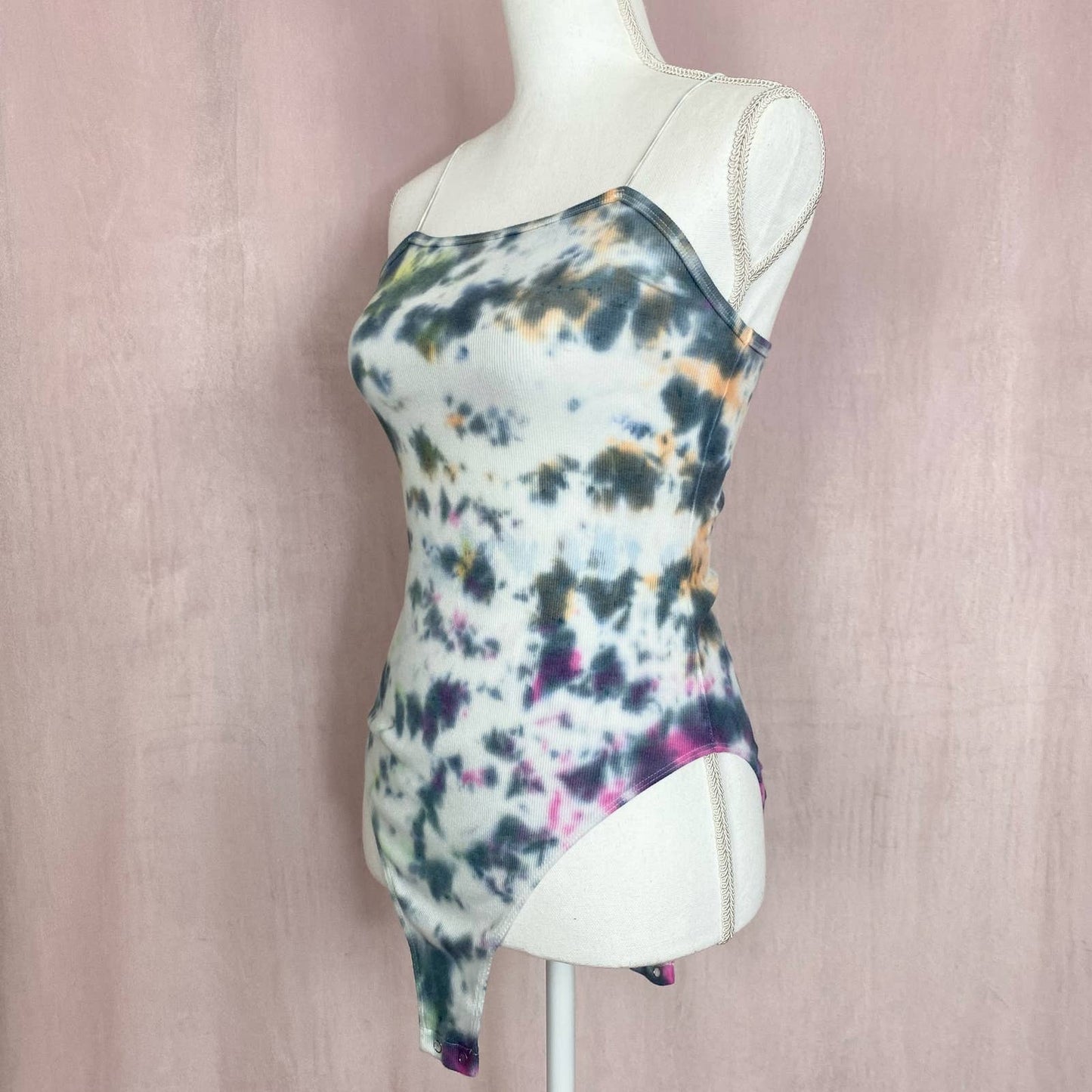 Reworked Wild Fable Tie Dye Bodysuit, Size Small
