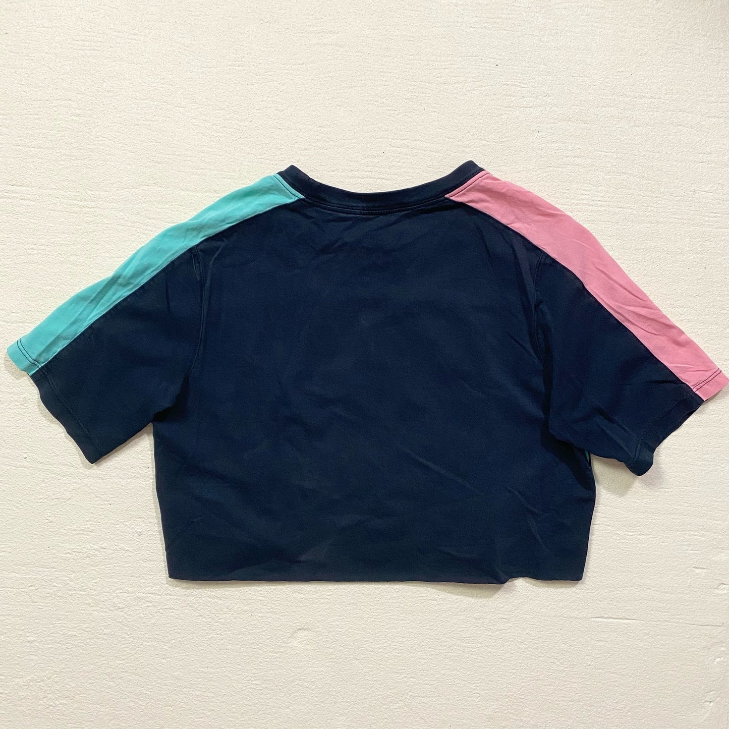 Reworked Nike All Over Print Crop Graphic Tee, Size XL