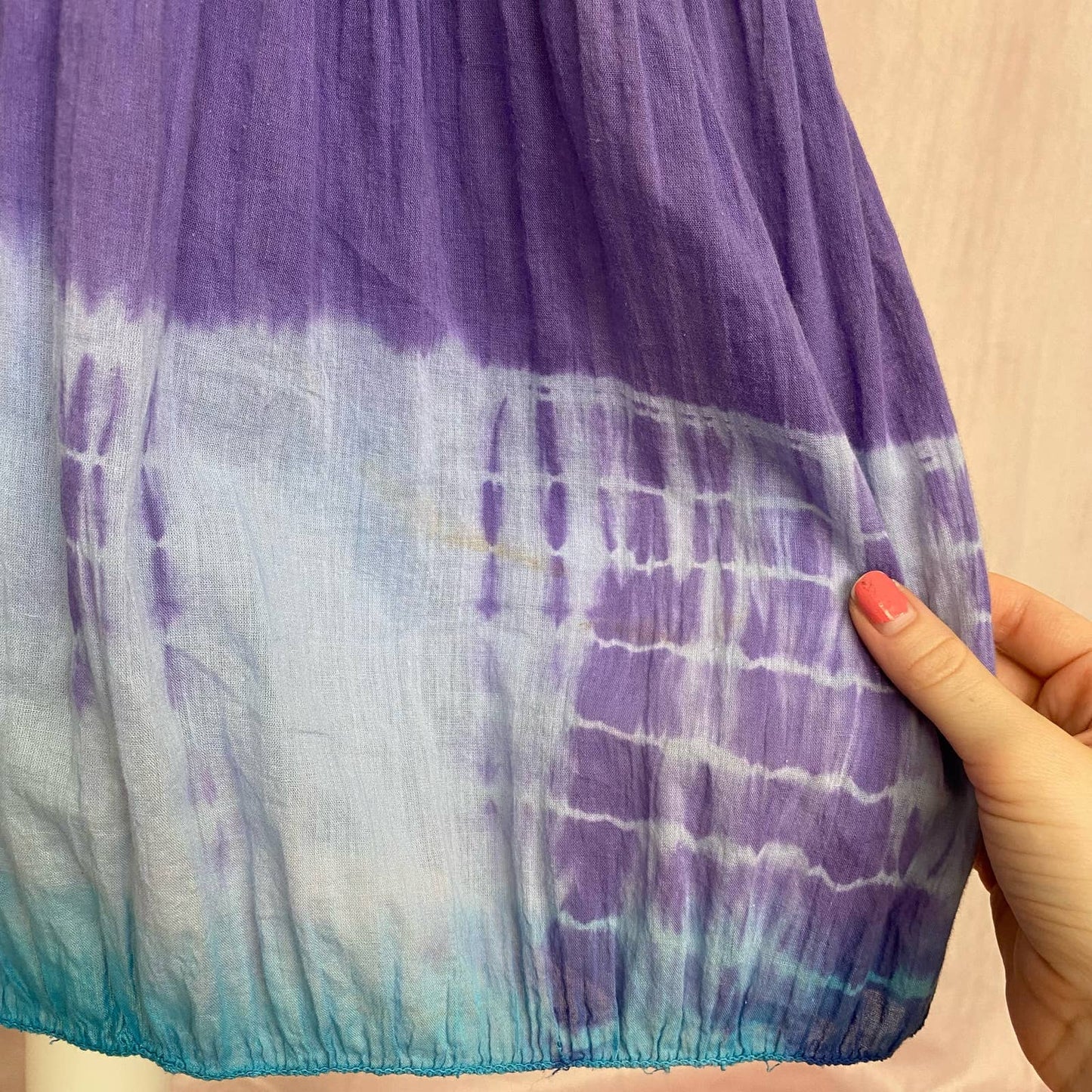 Upcycled Hannah Tie Dye A-Line Dress, Size Small