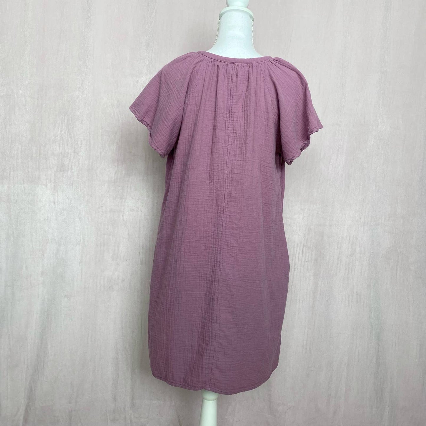 Secondhand Universal Thread Cotton Gauze Short Sleeve Dress, Size Medium
