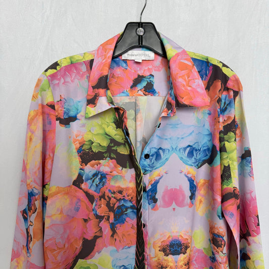 Secondhand Finders Keepers Floral Button Up Blouse, Size Medium