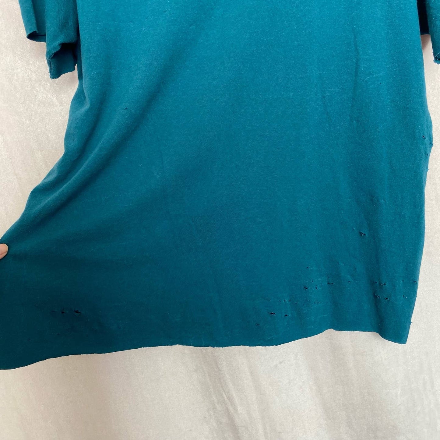 Upcycled Vintage Turtle Shedd Aquarium Chicago Distressed Tee, Size XL