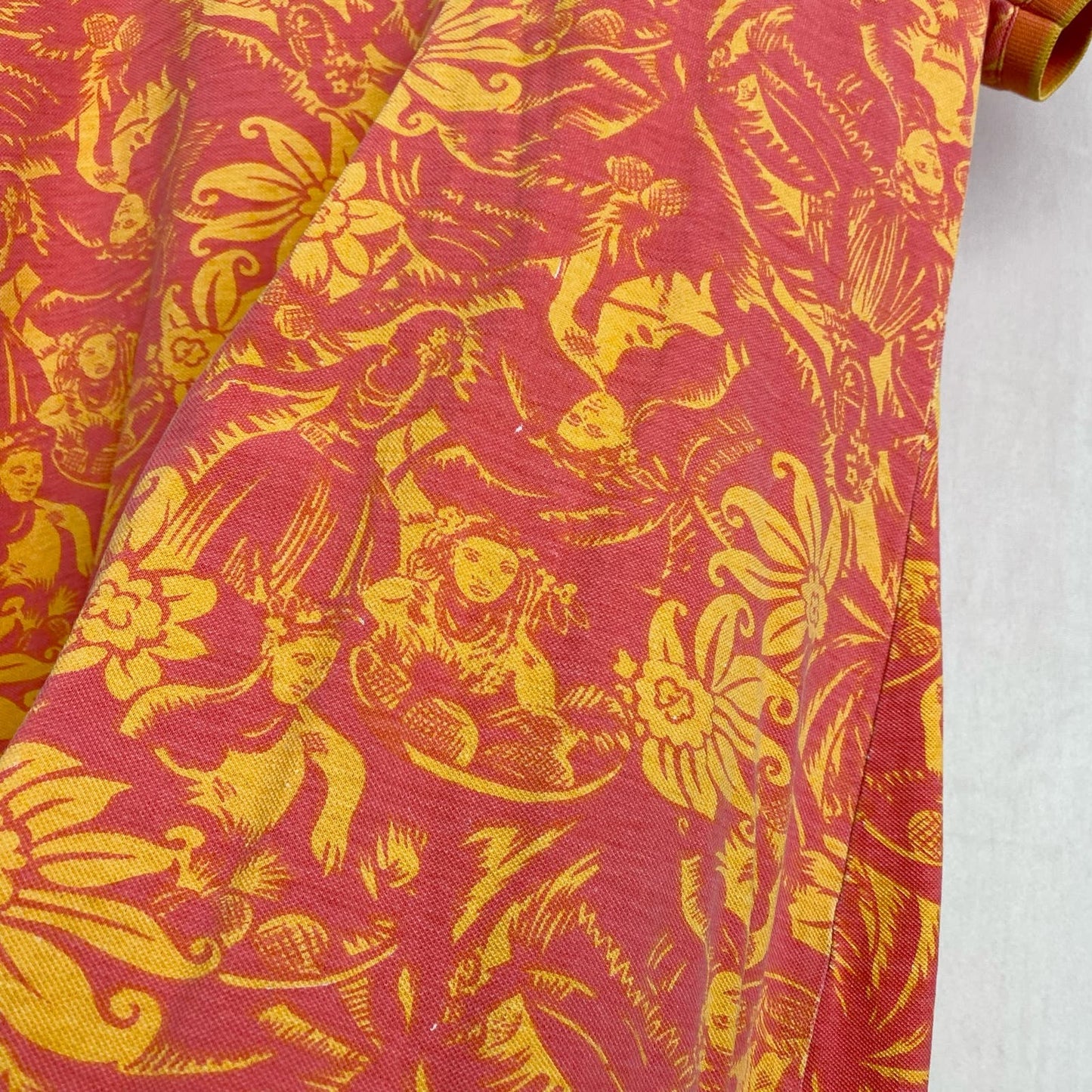 Vintage Hawaiian Polo Shirt Mini Dress, Size Medium