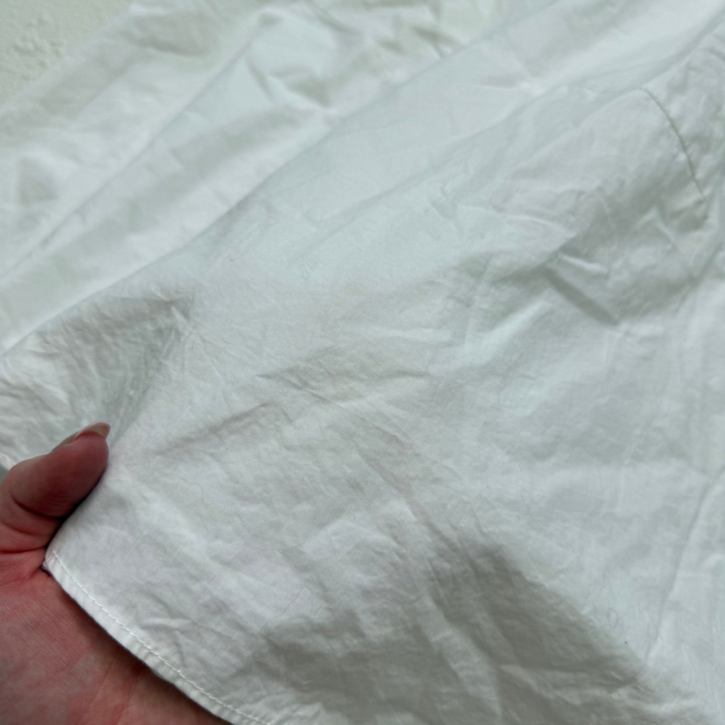 Secondhand Zara Basic White Tiered Mini Skirt M Lined Above Knee