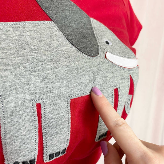 Upcycled Urban Outfitters Elephant Crop Top, Size XS