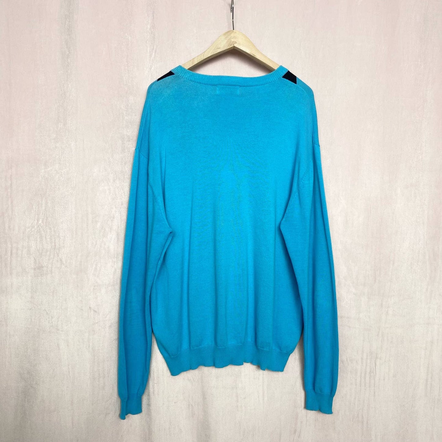 Secondhand Jed Argyle Pullover V-Neck Sweater, Size XL