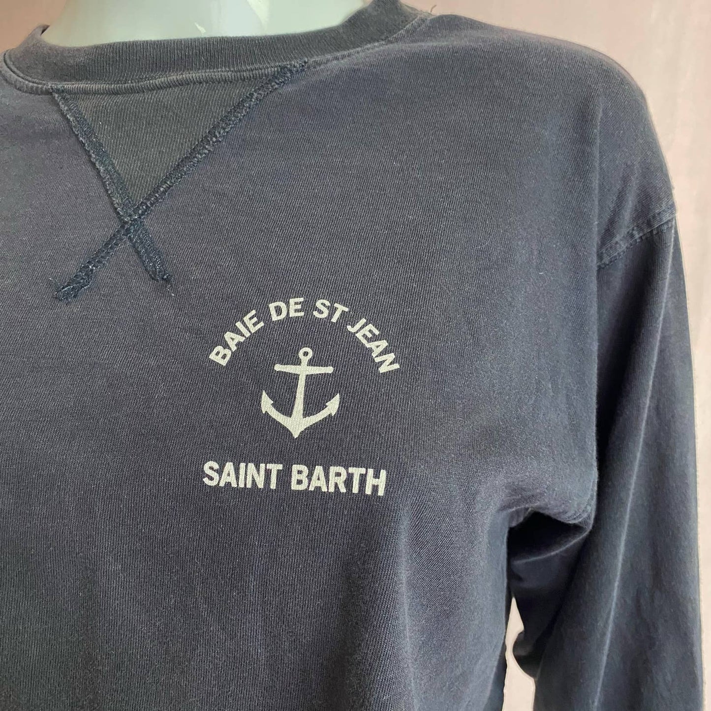 Reworked Brandy Melville Saint Barth Crop Long Sleeve
