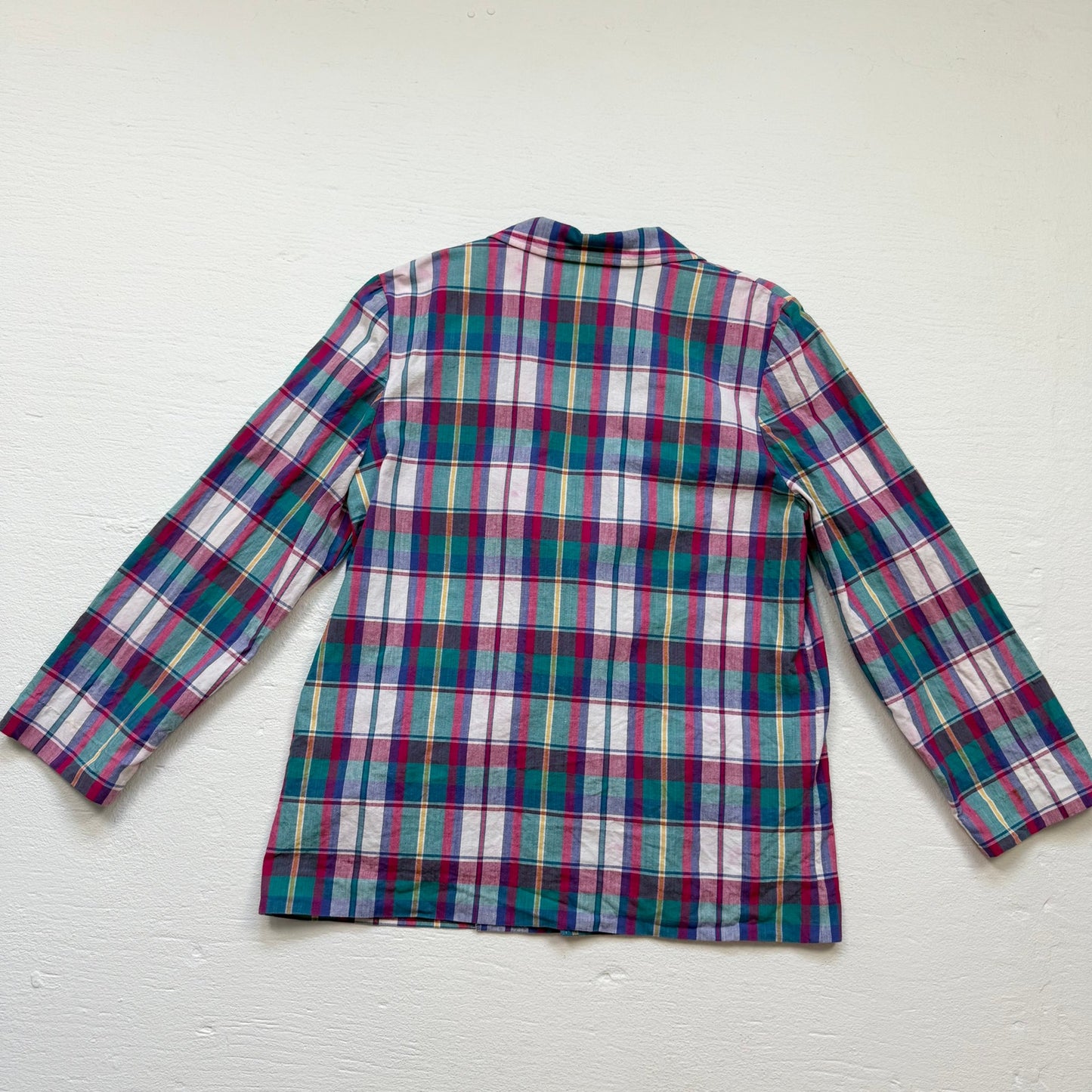 Vintage 80s Country Suburbans Plaid Blazer, Size 16
