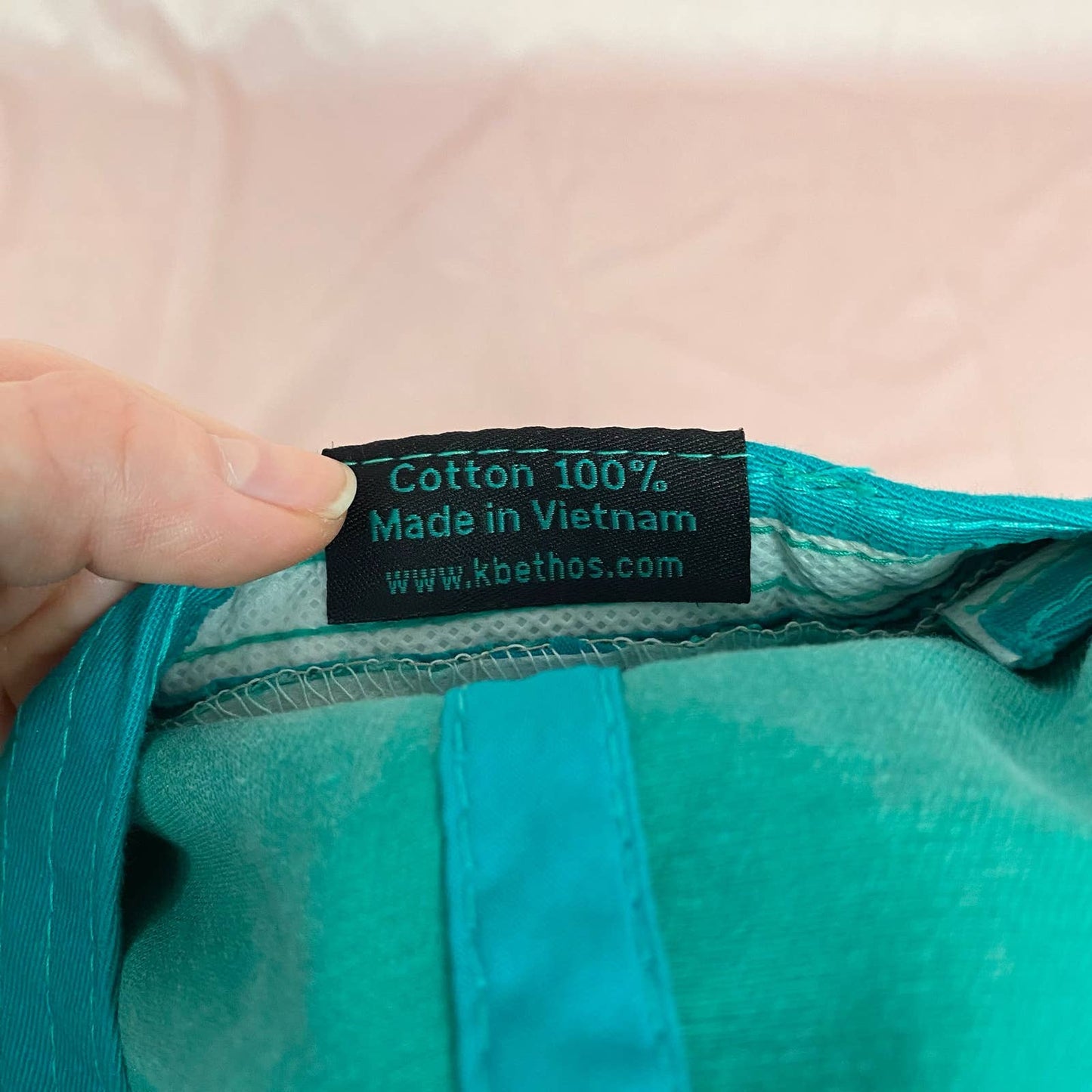 Secondhand KBEthos Distressed Vintage Ponytail Cap in Teal Green