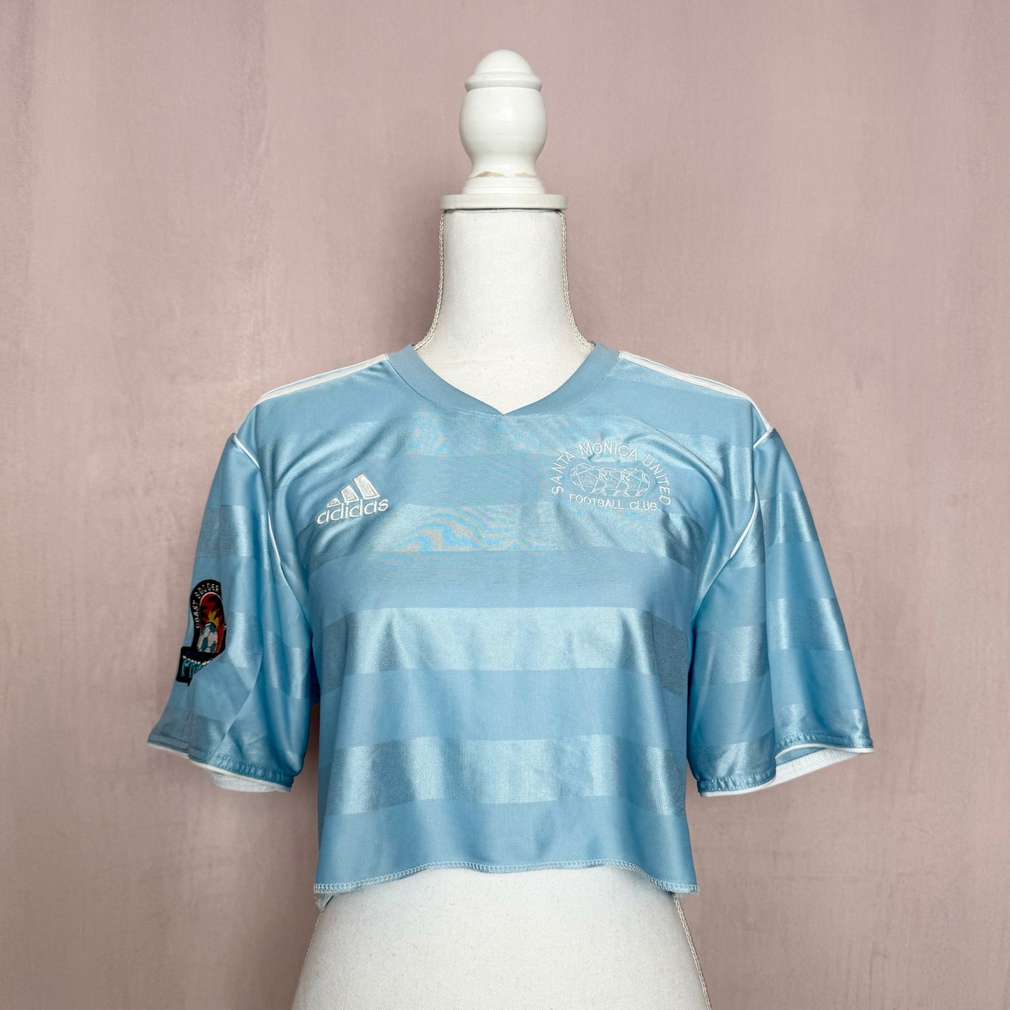 Reworked Adidas Crop Soccer Jersey, Size Large