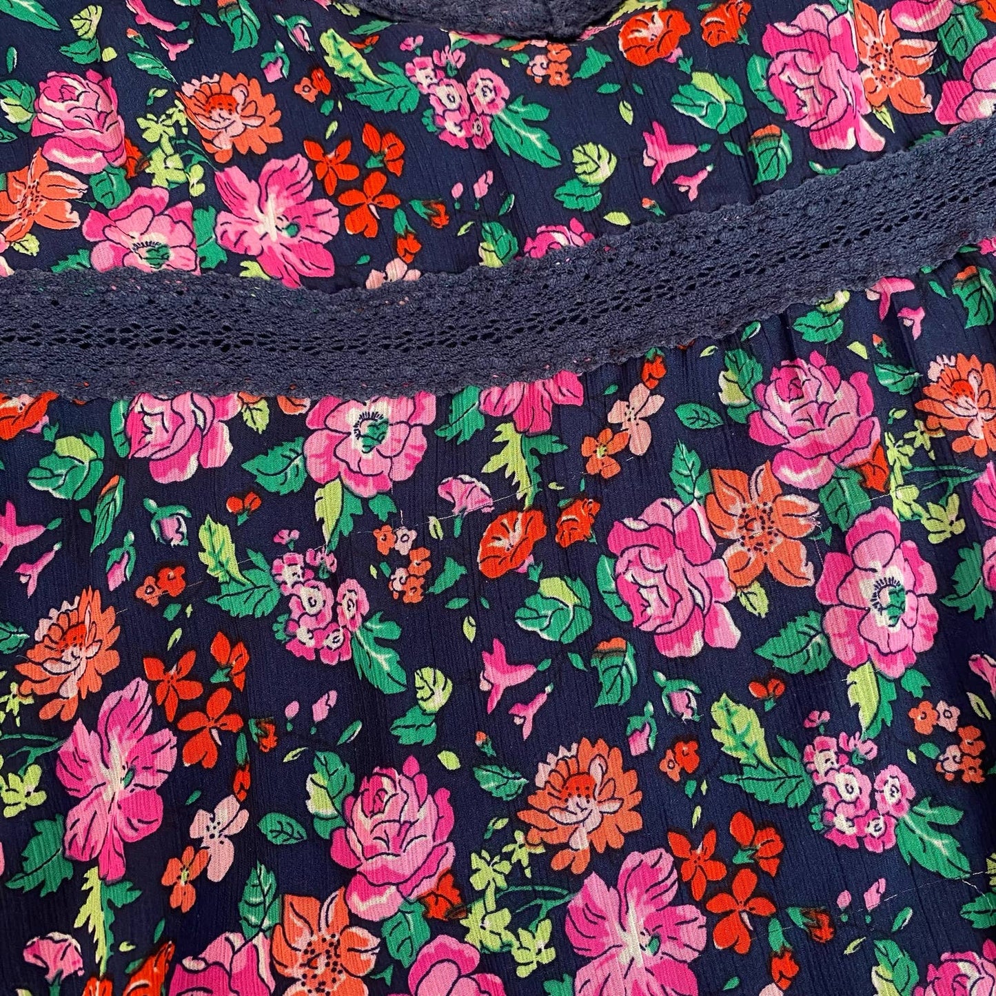 Secondhand Abercrombie & Fitch Floral Lace Mini Dress, Size Medium