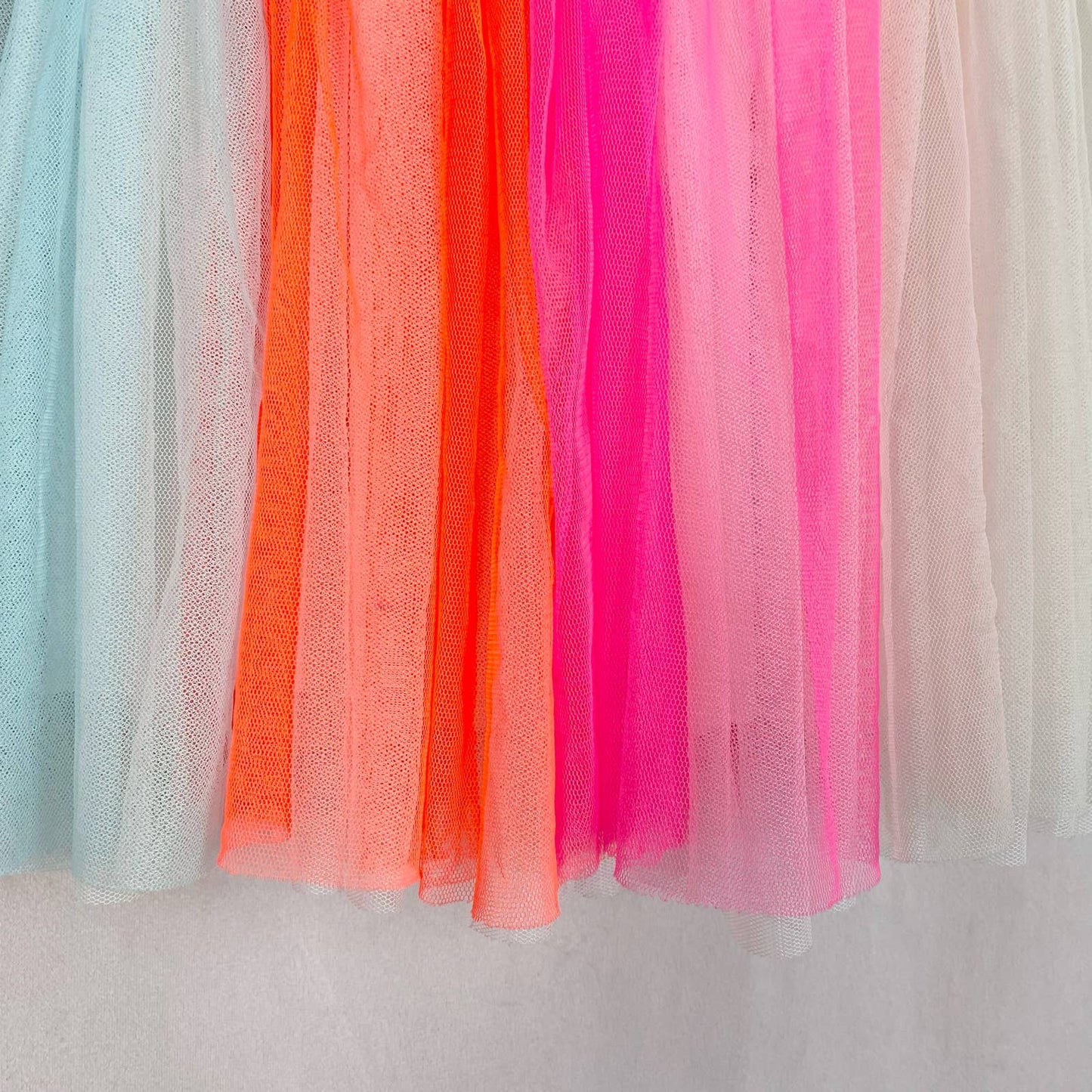 Secondhand Bright Striped Mini Tutu Tulle Skirt, Size XXS