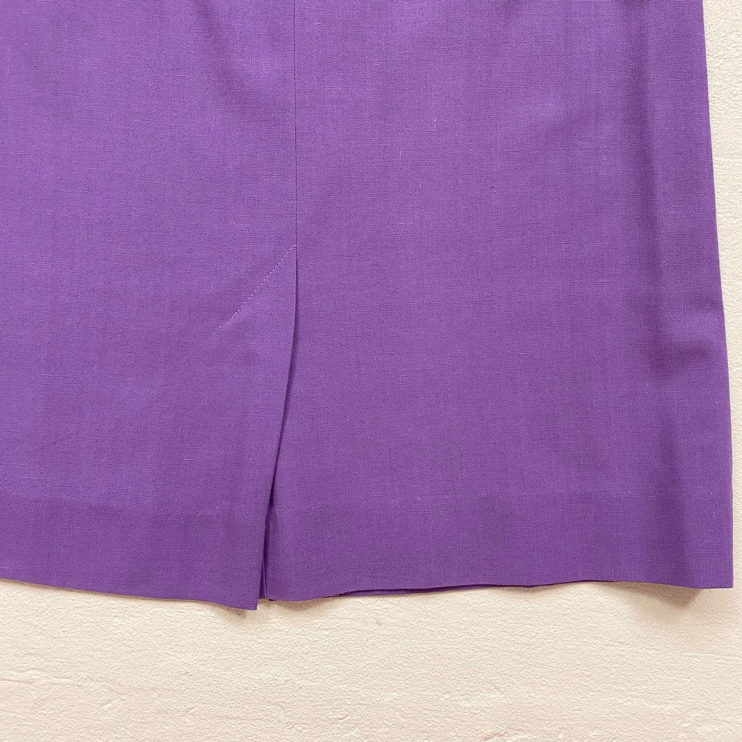 Vintage Campus Casuals Purple A-Line Skirt with Belt, Size XS